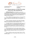 Kansas City ObGyn Press Release