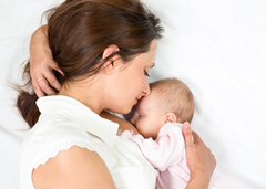 Mother & Infant Baby Sleeping